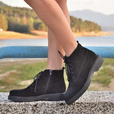 Дамски кларкове Iren black velvet Дамски кларкове Iren black velvet