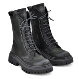 Дамски боти Olia black nabuk