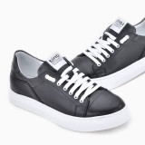Мъжки кецове от естествена кожа Spirit black